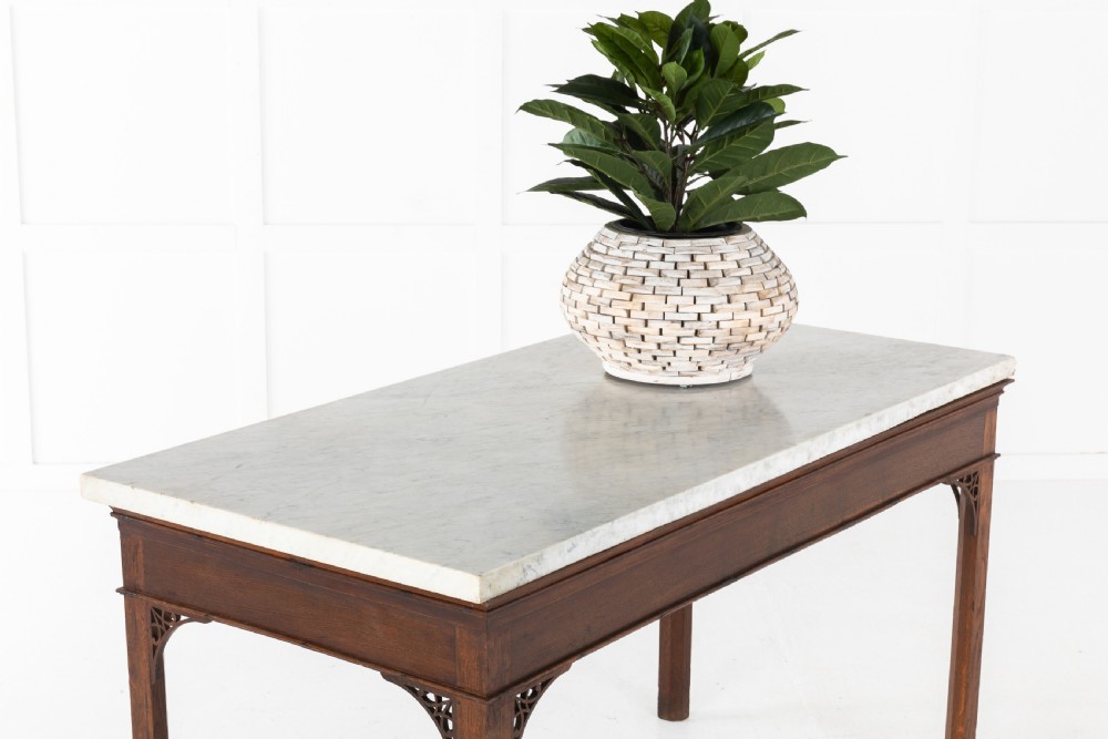 18th Century English George III Oak Console Table View III
