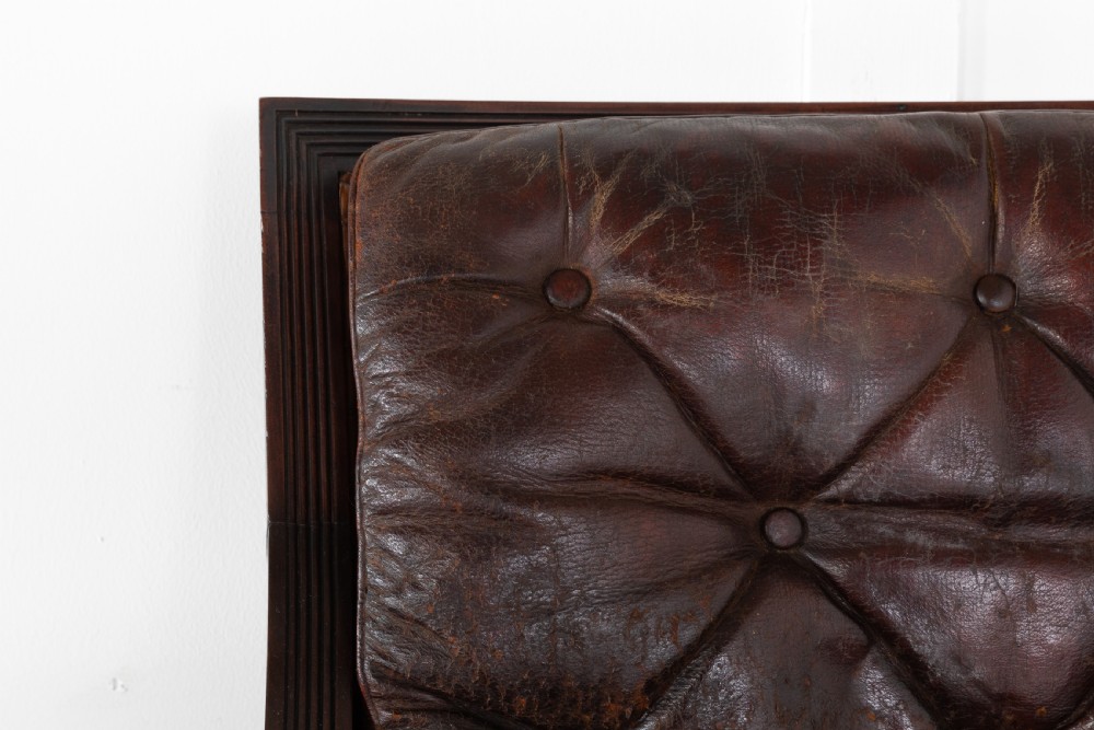 Pair 19th Century Regency Mahogany Library Bergères View III
