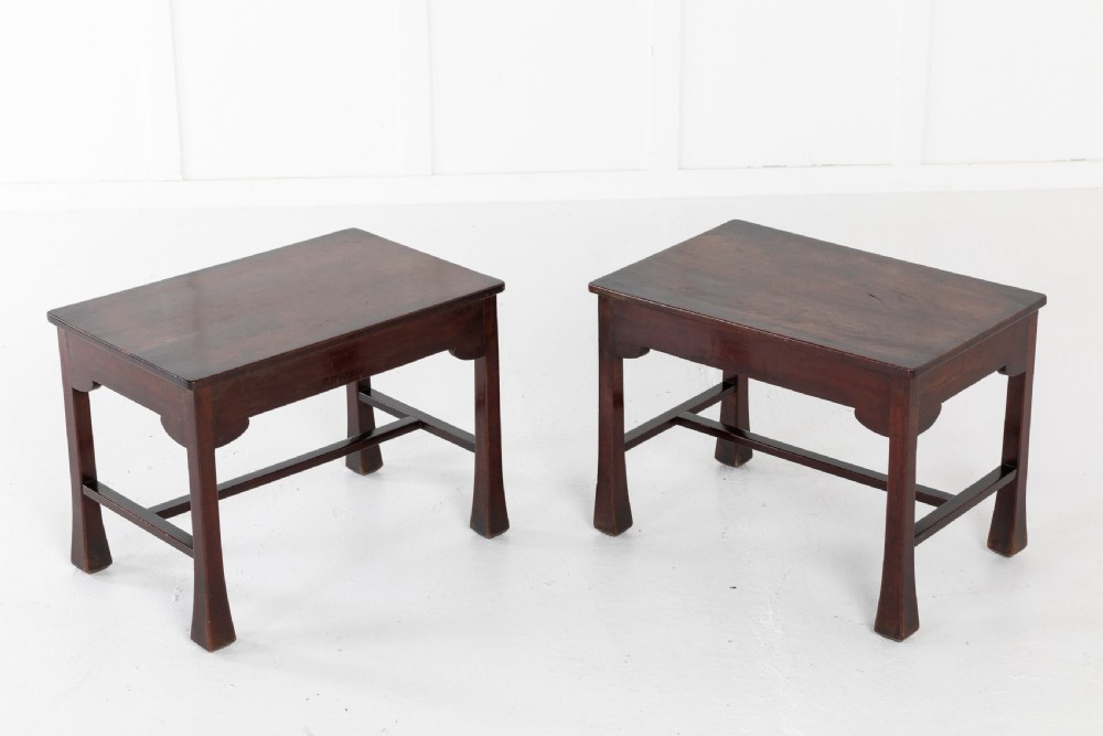 Pair of French Mahogany Side Tables View II