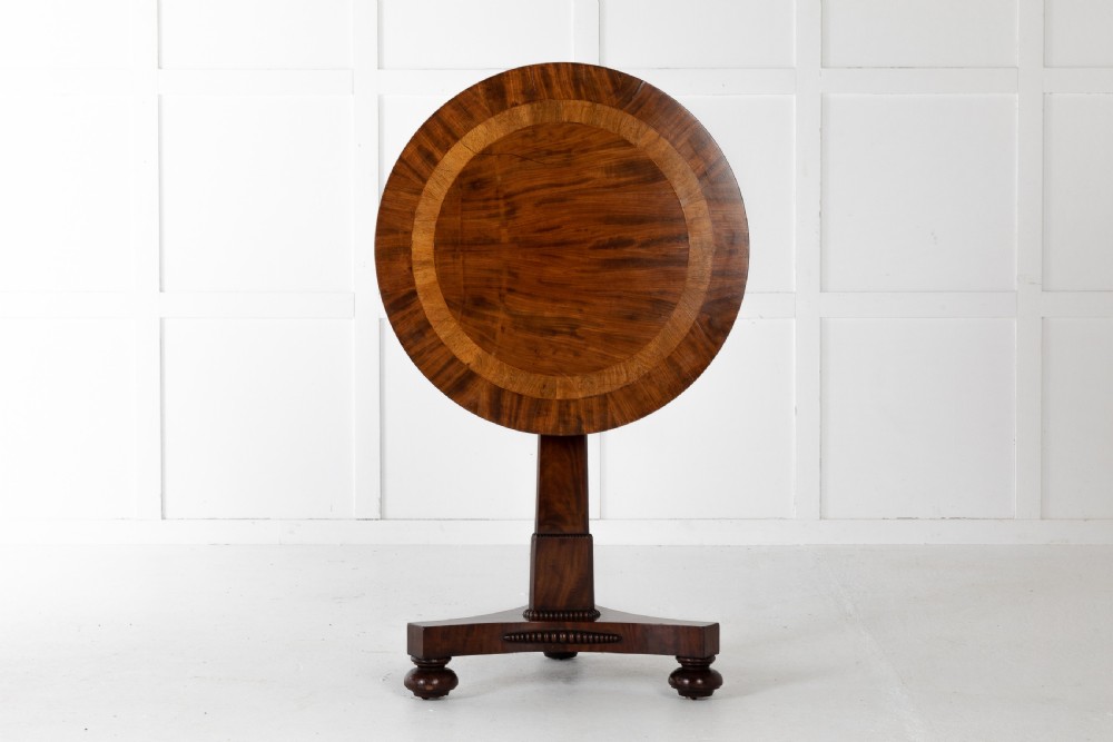 19th Century English Regency Mahogany Lamp Table