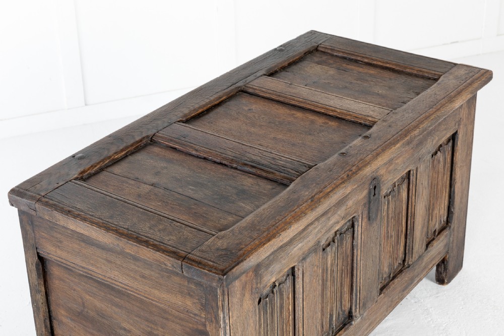 Early 18th Century Linen Trunk View II