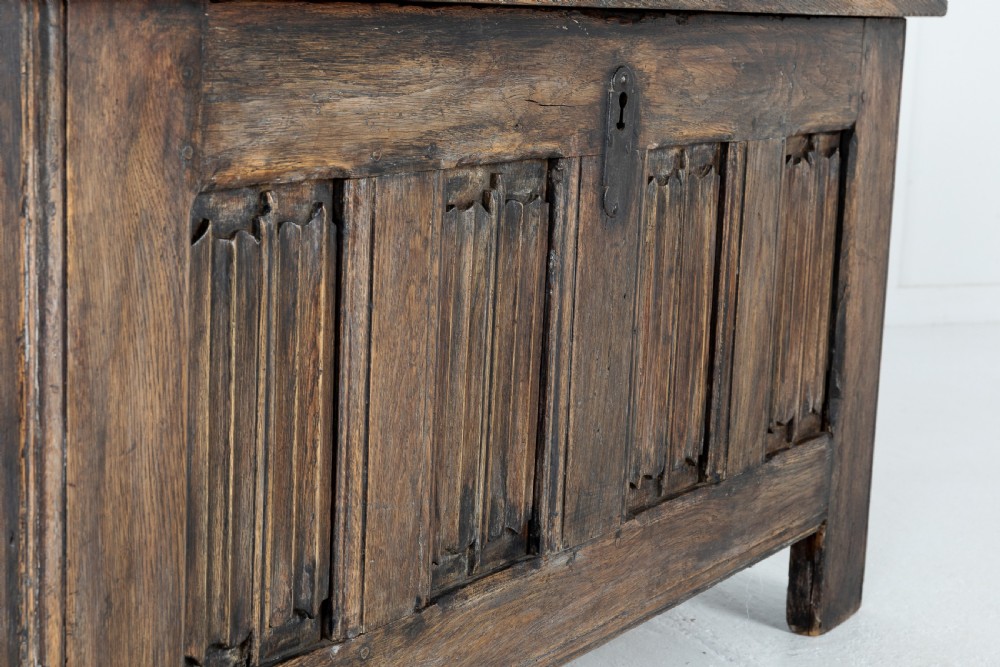 Early 18th Century Linen Trunk View III
