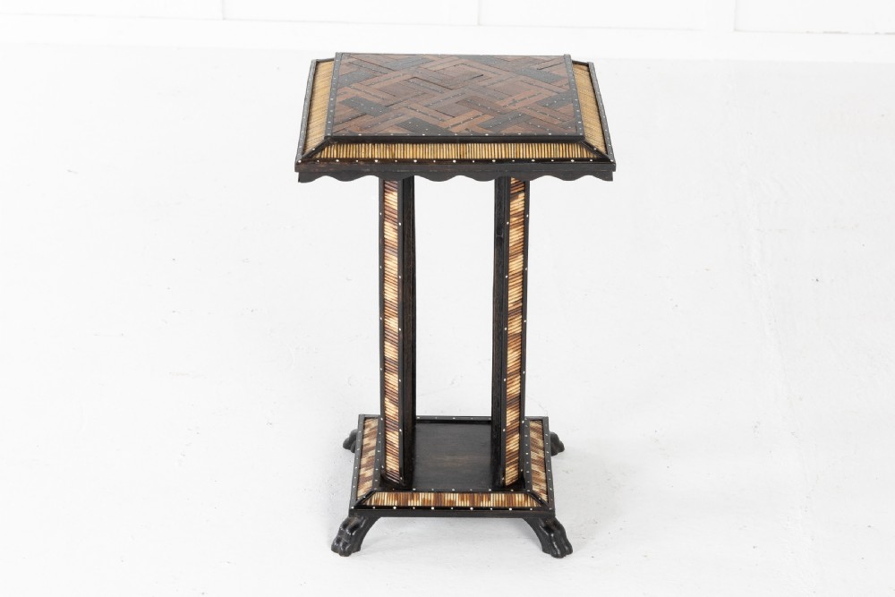 Matched Pair of Late 19th Century Ceylonese Porcupine Occasional Tables View III