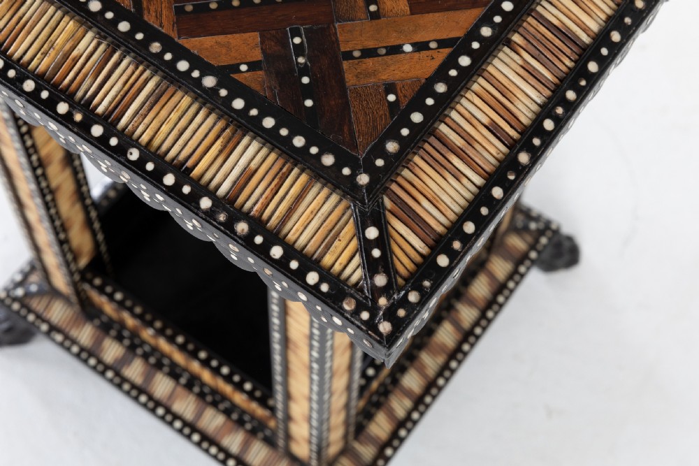 Matched Pair of Late 19th Century Ceylonese Porcupine Occasional Tables View VIII