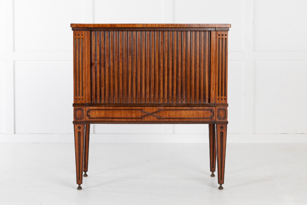 18th Century Dutch Tambour Cabinet View II