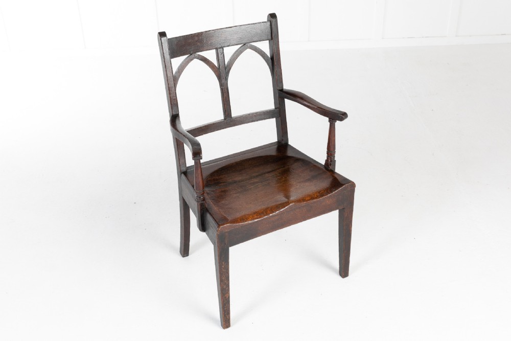 Pair of Early 19th Century English Oak Chairs View III