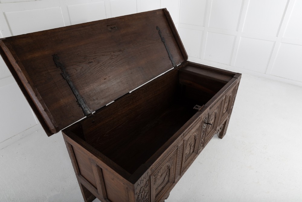 Large 18th Century Dutch Oak Coffer View III