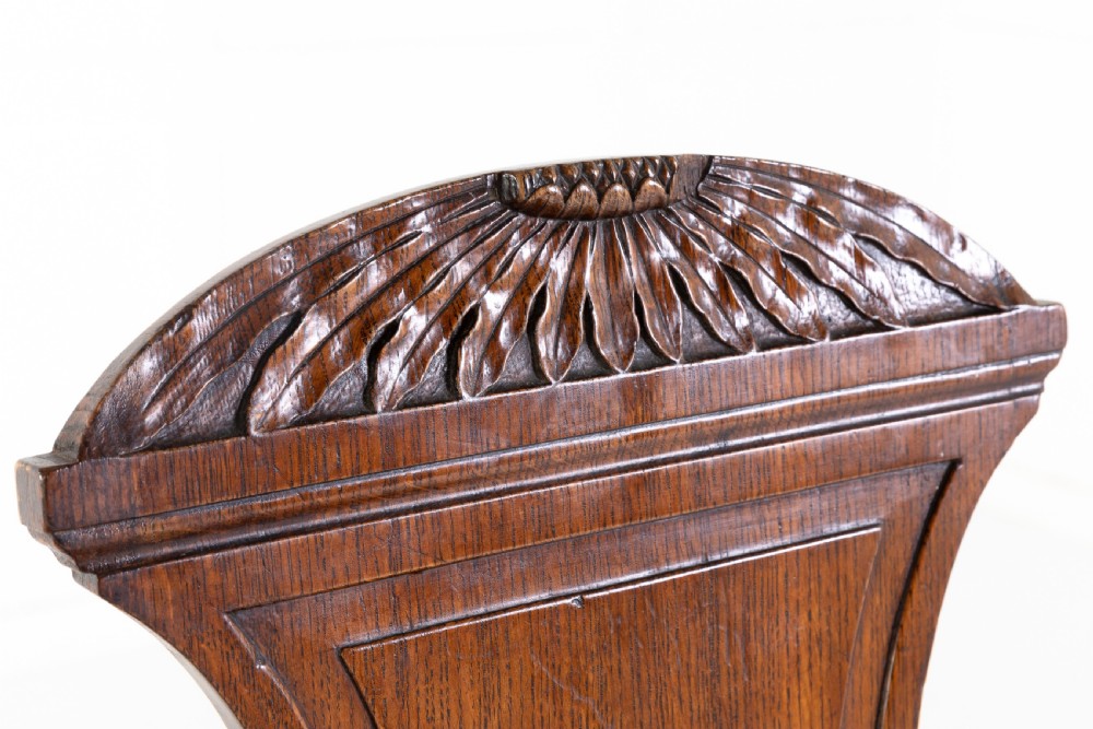 Pair of Regency Oak Hall Chairs View III