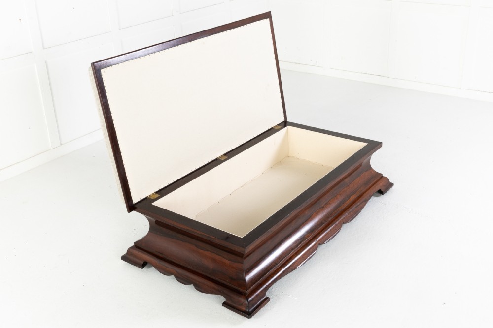 English Regency Rosewood Ottoman View IV