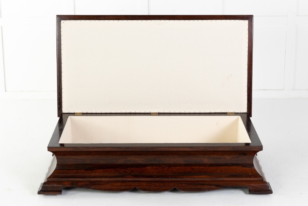 English Regency Rosewood Ottoman View V