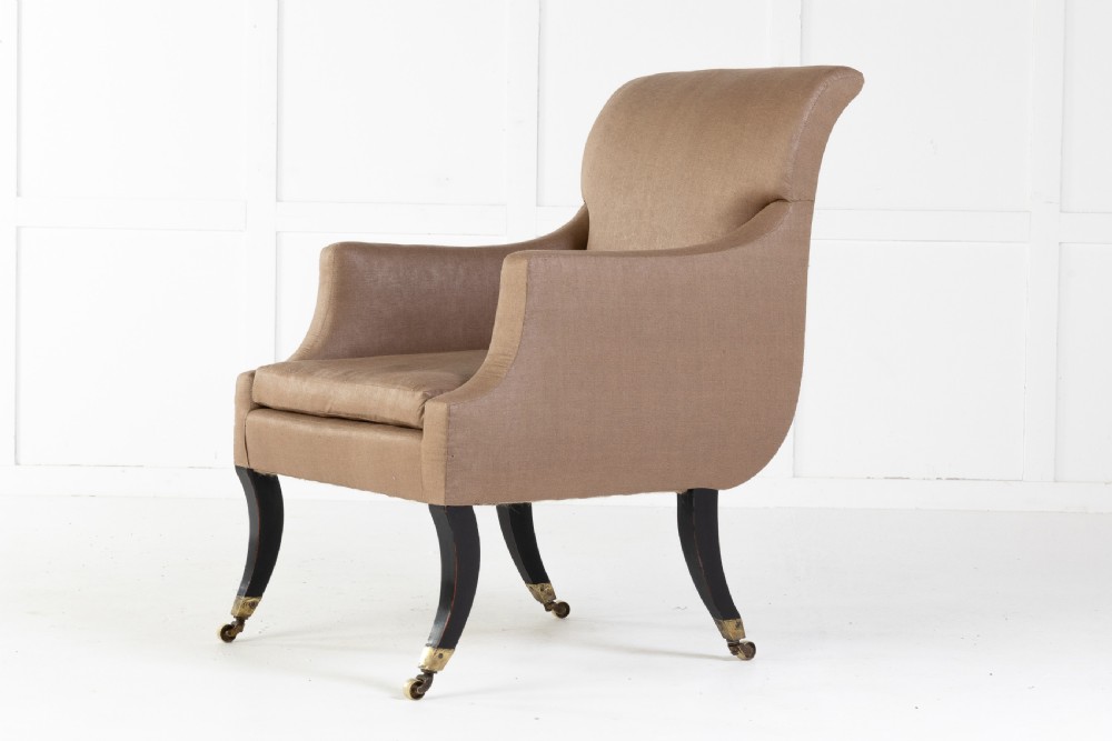 Regency Sabre Leg Library Chair