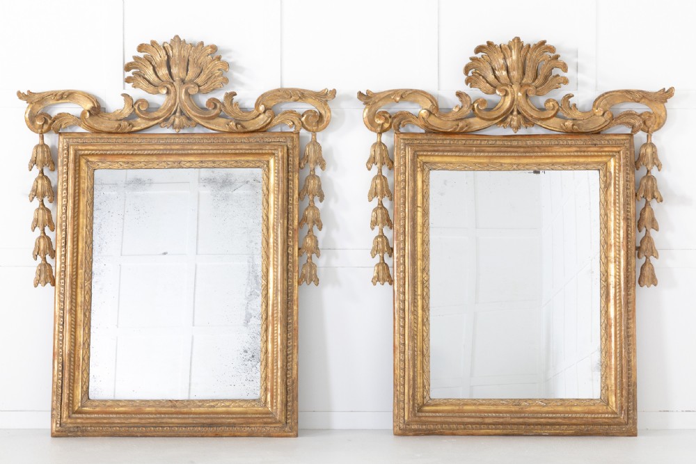 Pair of 18th Century Italian Rococo Mirrors