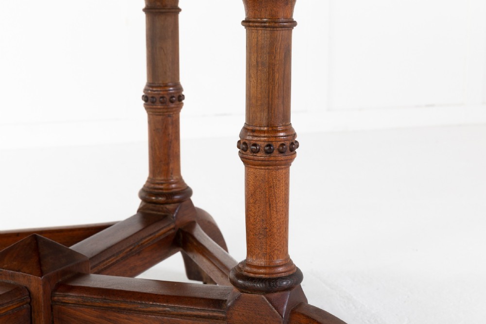 19th Century Oak Octagonal Table by Howard & Sons View III