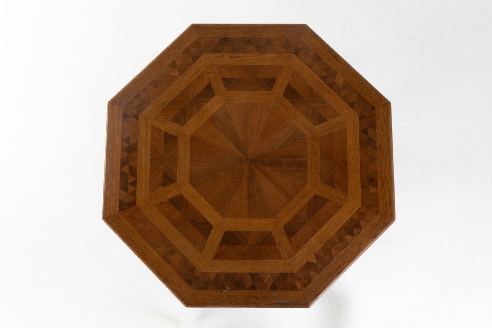 19th Century Oak Octagonal Table by Howard & Sons View IV