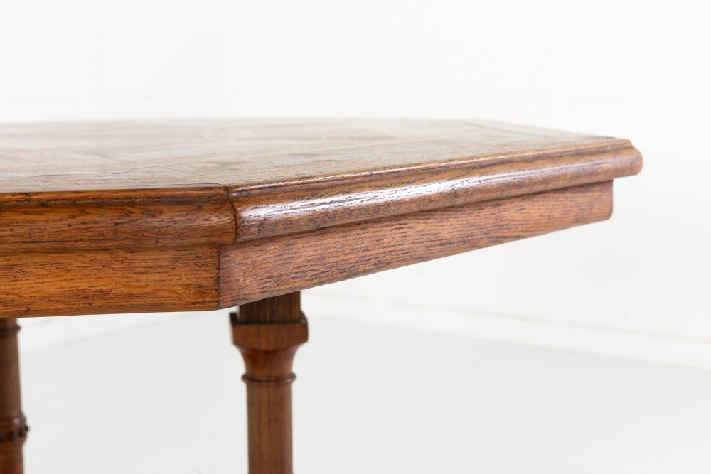 19th Century Oak Octagonal Table by Howard & Sons View VI