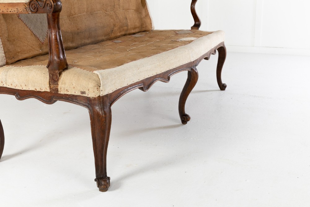 18th Century Italian Walnut Sofa View V