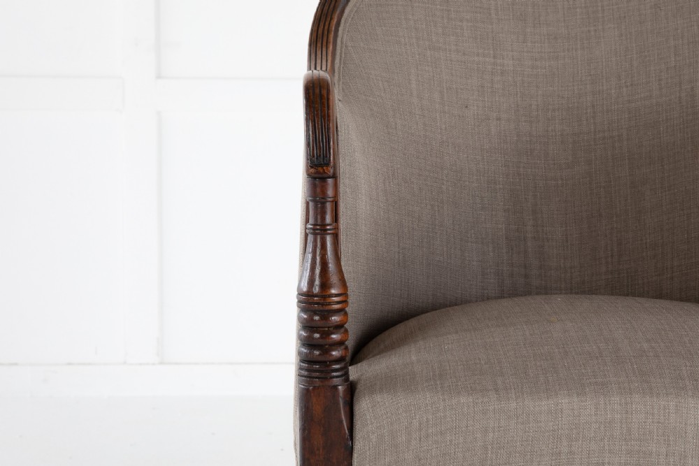 Regency Mahogany Library Chair View II