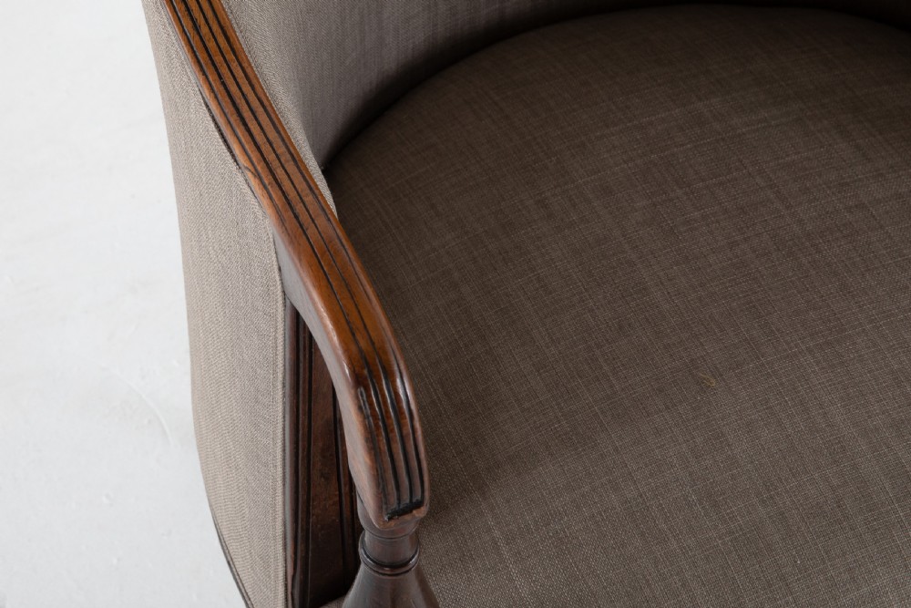 Regency Mahogany Library Chair View III