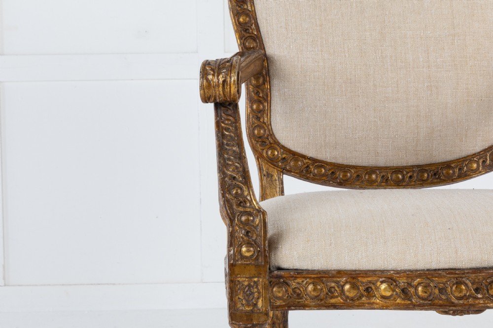 18th Century Italian Gilt Armchair View III