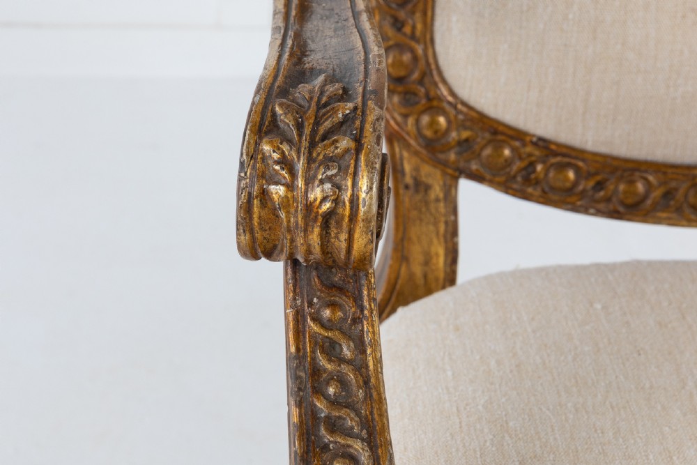 18th Century Italian Gilt Armchair View VI