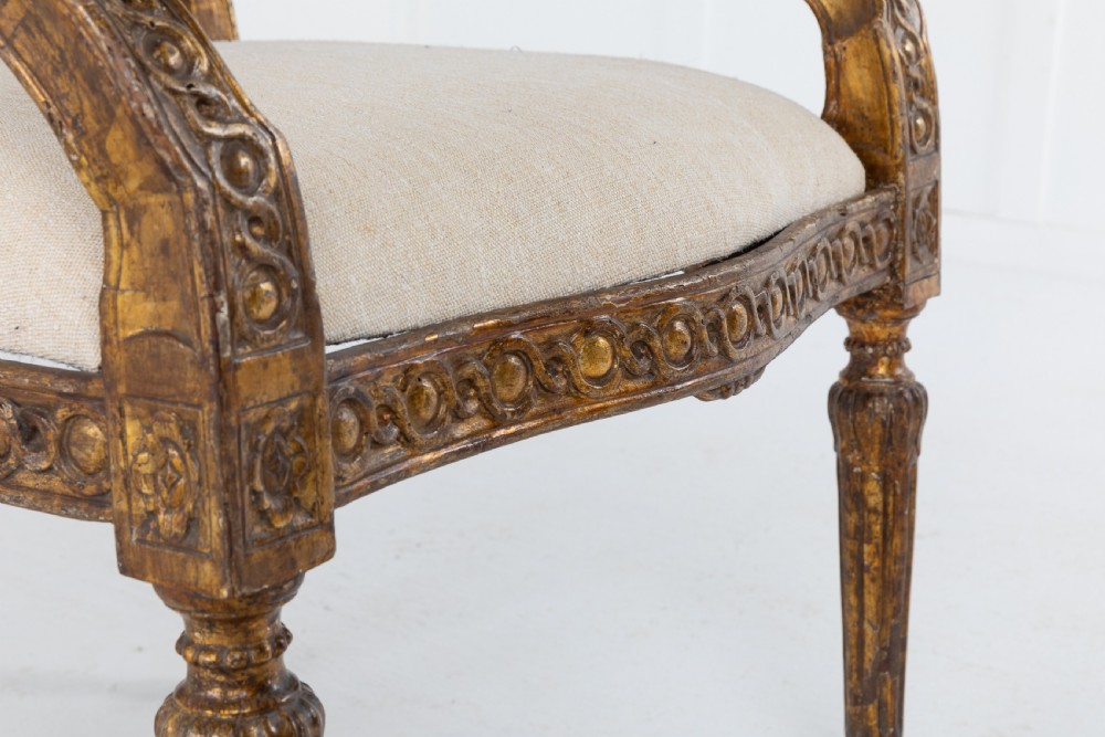 18th Century Italian Gilt Armchair View VII