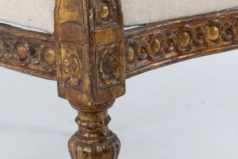 18th Century Italian Gilt Armchair View VIII