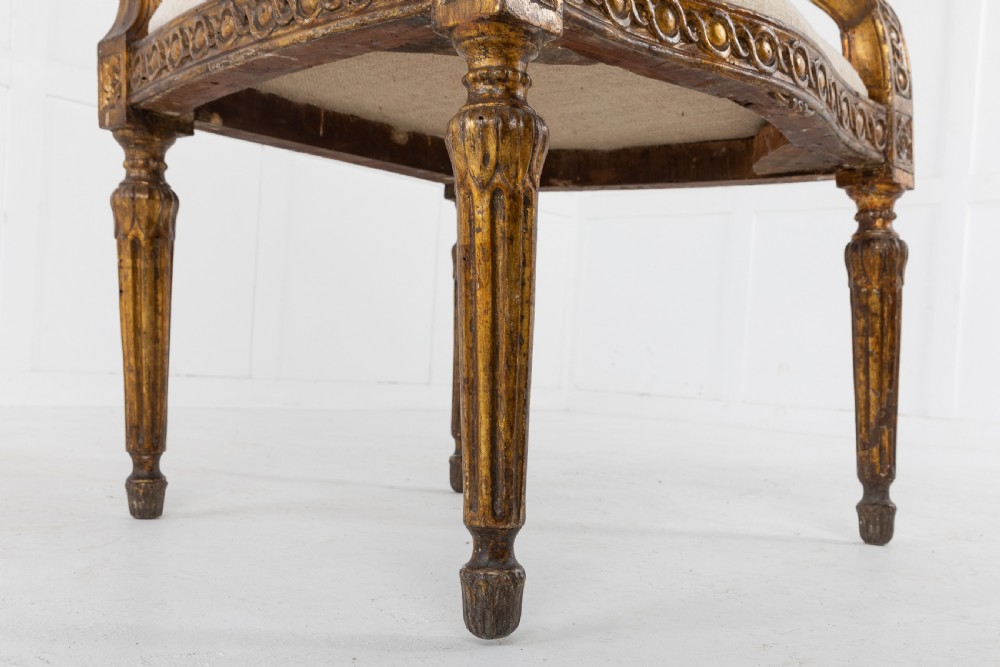 18th Century Italian Gilt Armchair View IX