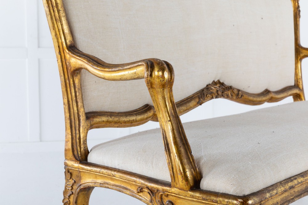 18th Century Italian Gilt Sofa View II