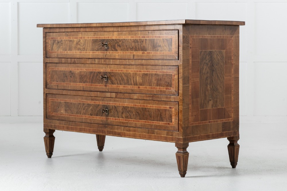 Pair of 18th Century Italian Walnut Commodes View X