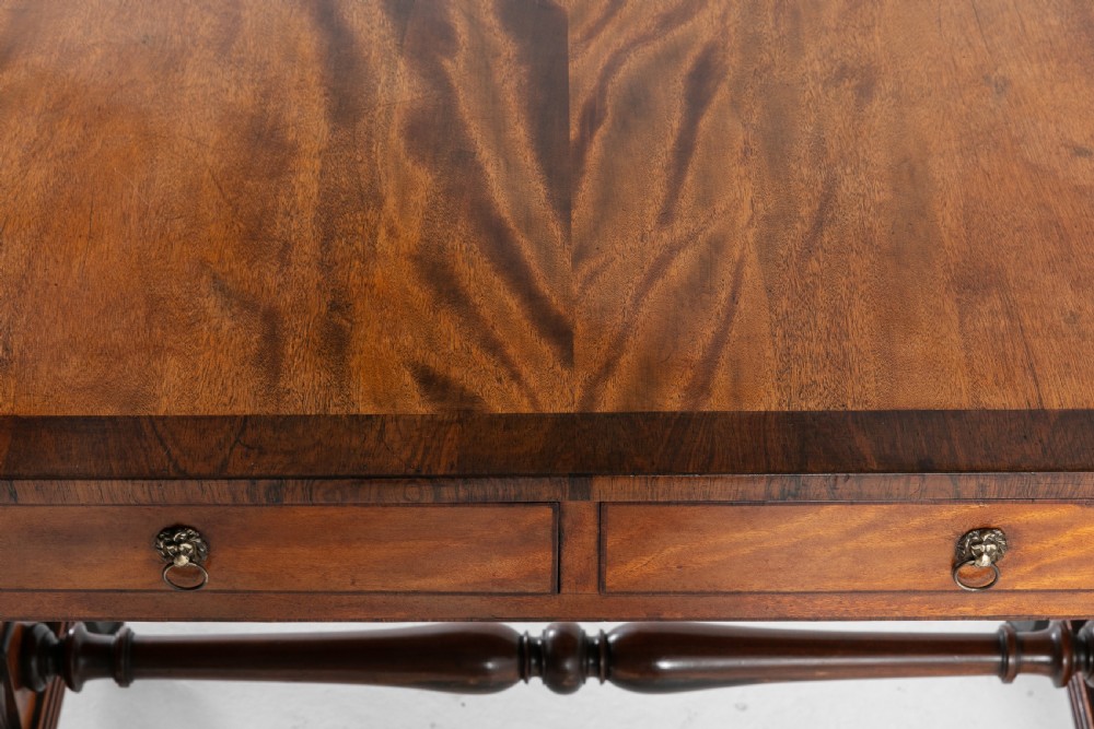 Regency Satinwood and Rosewood Sofa Table View VI