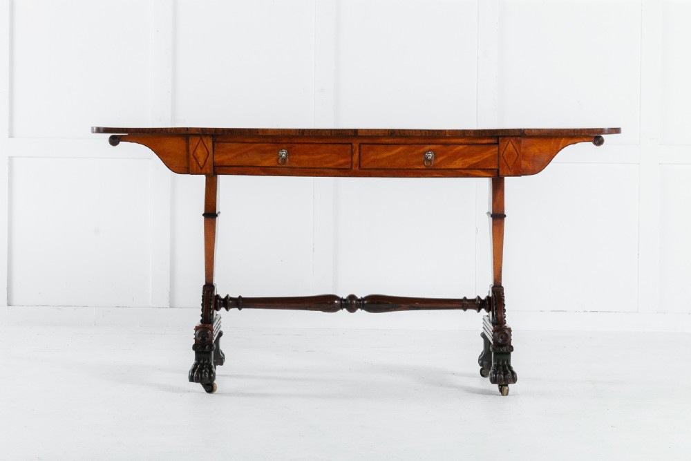 Regency Satinwood and Rosewood Sofa Table View VII
