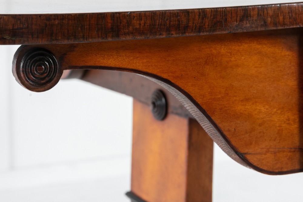 Regency Satinwood and Rosewood Sofa Table View VIII