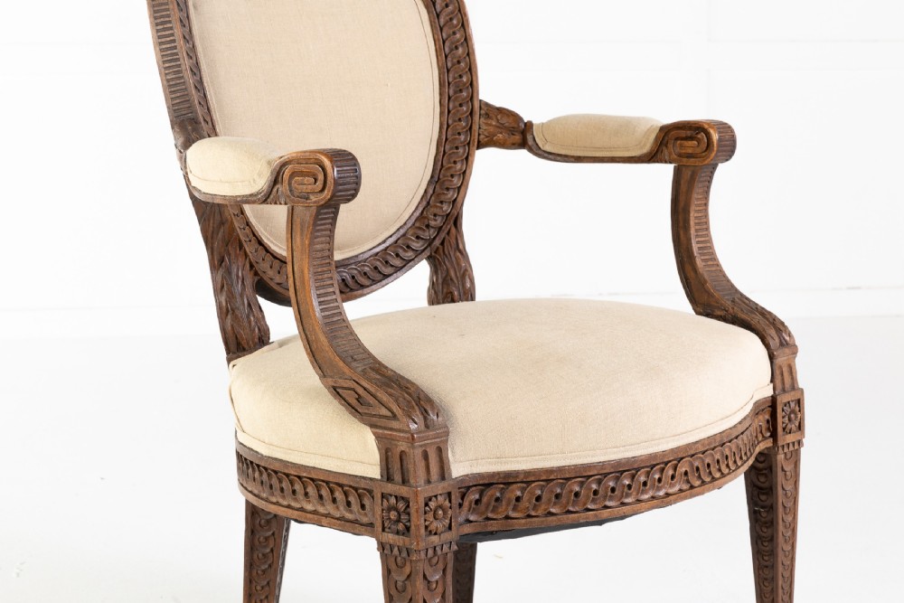 Pair of French 18th Century Armchairs View II