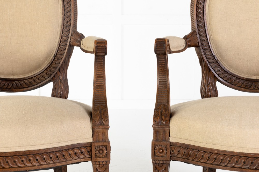 Pair of French 18th Century Armchairs View III