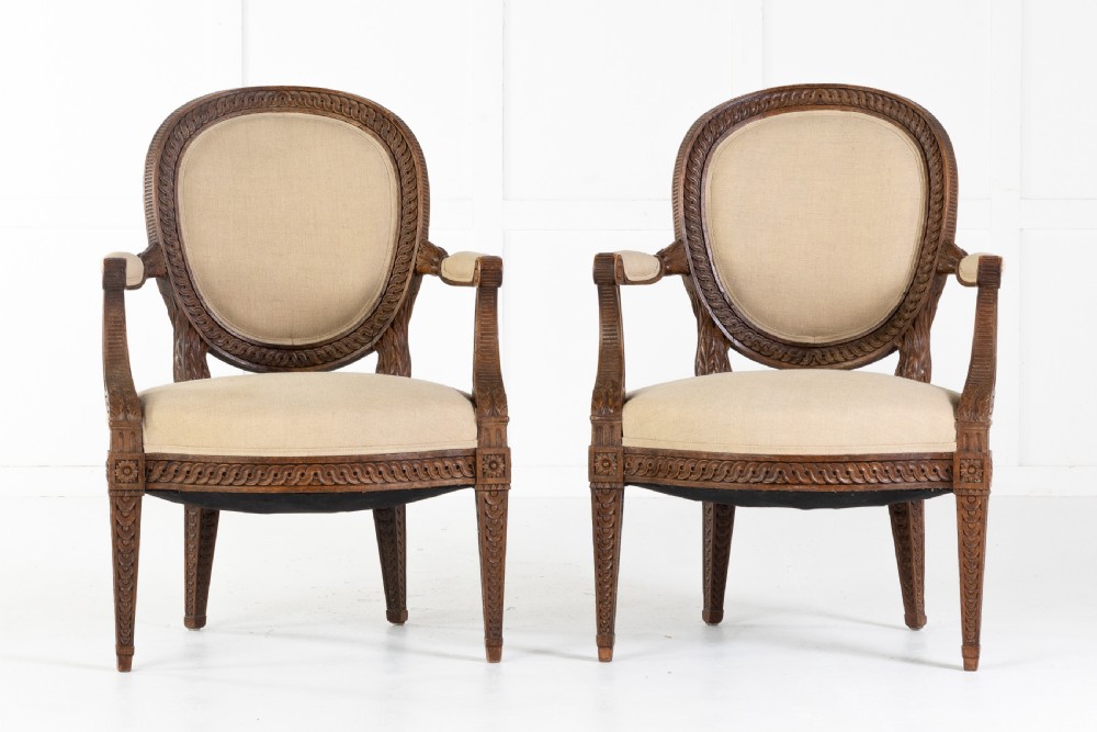 Pair of French 18th Century Armchairs View V