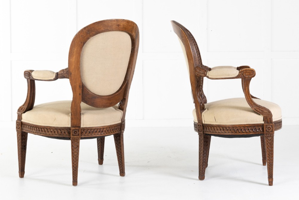 Pair of French 18th Century Armchairs View XI