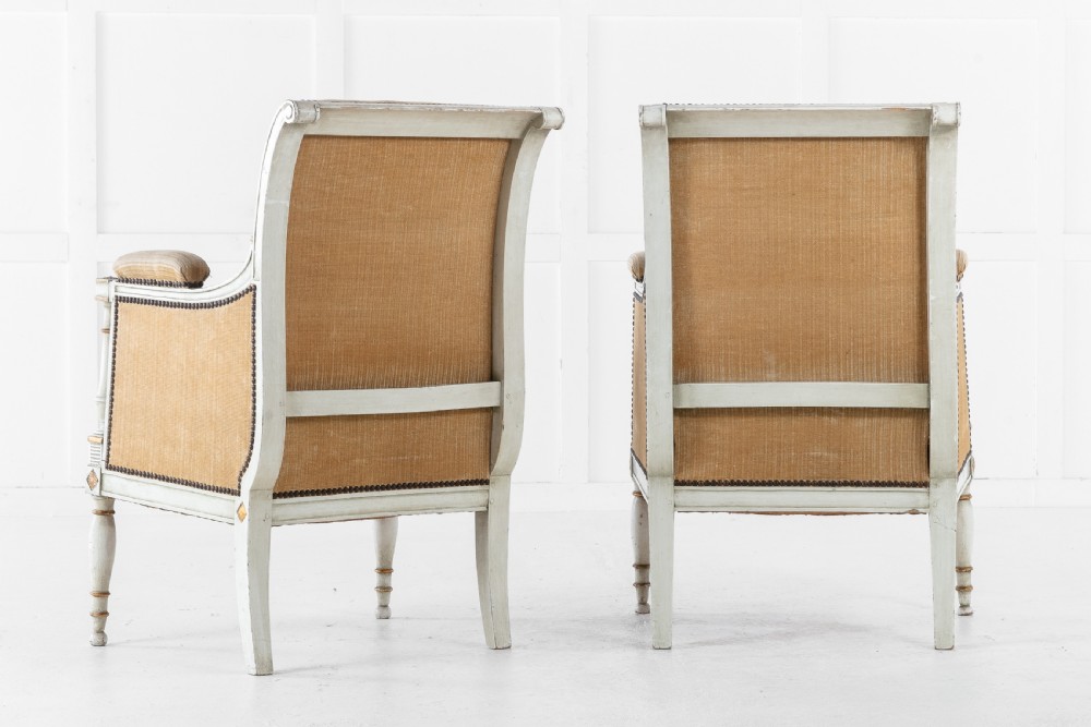 19th Century Pair of French Painted Chairs View II