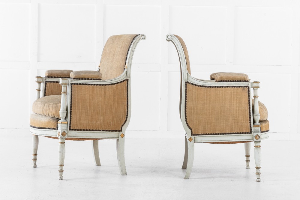 19th Century Pair of French Painted Chairs View III