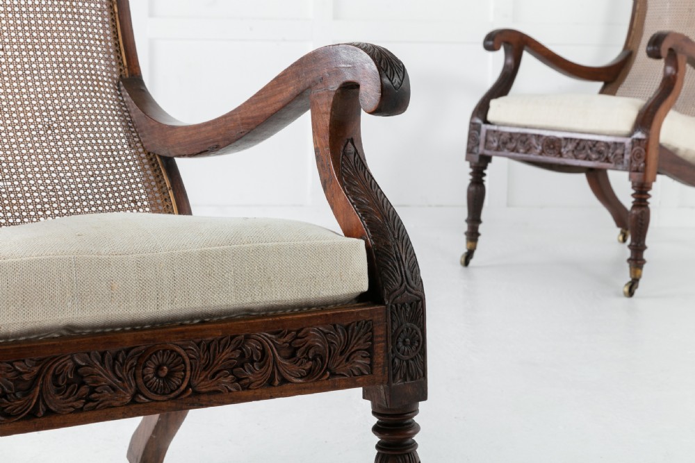 Pair of 19th Century Anglo Indian Plantation Chairs View II