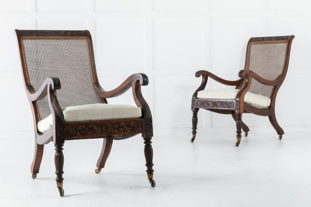 Pair of 19th Century Anglo Indian Plantation Chairs View V