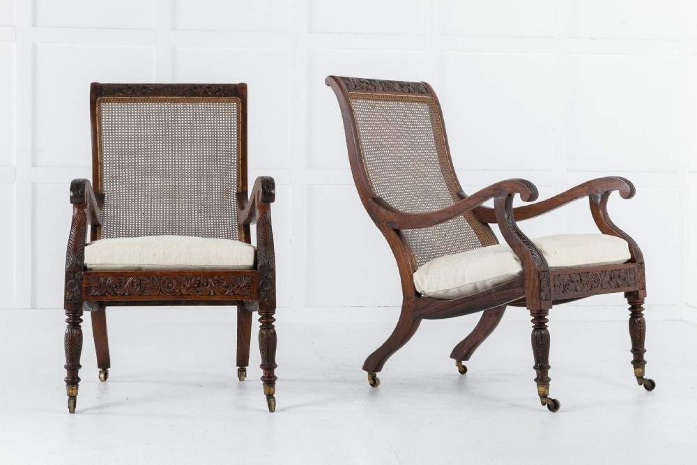 Pair of 19th Century Anglo Indian Plantation Chairs View VI