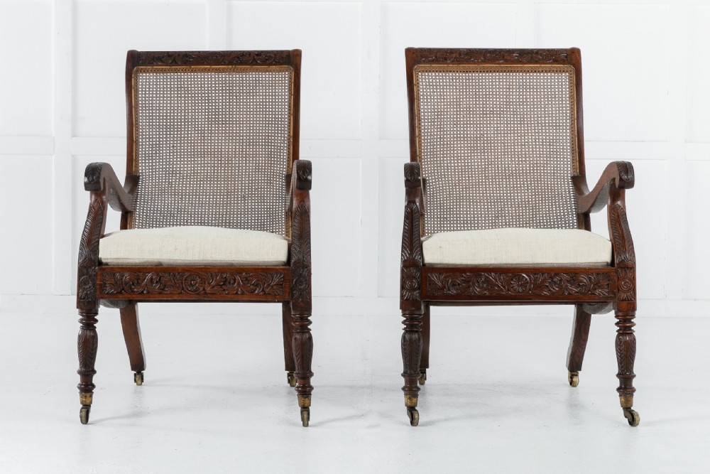 Pair of 19th Century Anglo Indian Plantation Chairs View IX