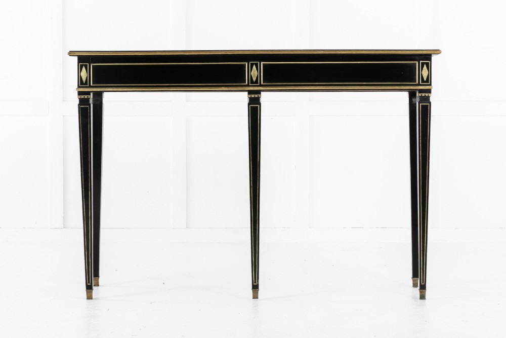 19th Century French Ebonised Console Table View II