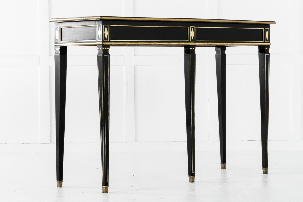 19th Century French Ebonised Console Table View III