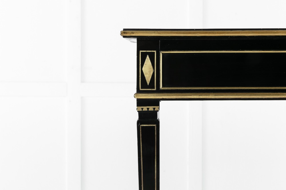 19th Century French Ebonised Console Table View IV