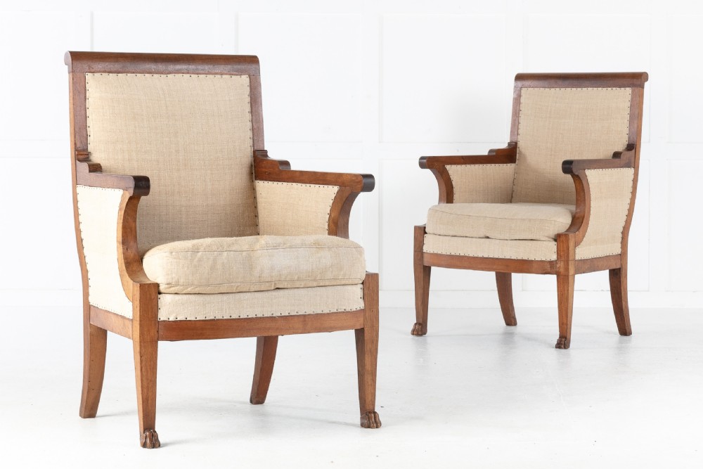 Pair of 19th Century French Walnut Armchairs View III