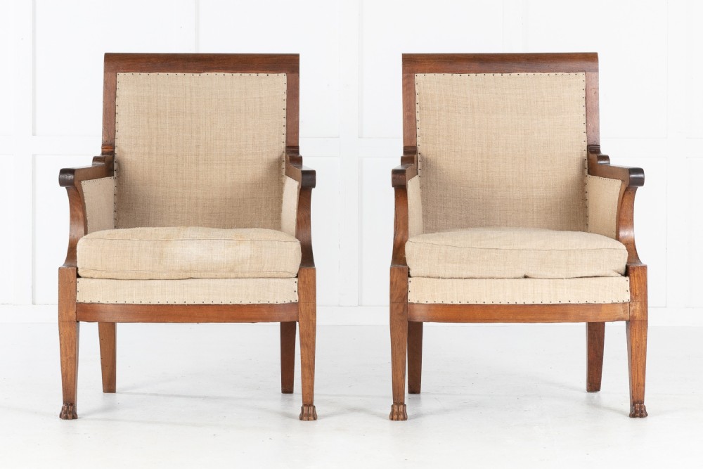 Pair of 19th Century French Walnut Armchairs View VIII