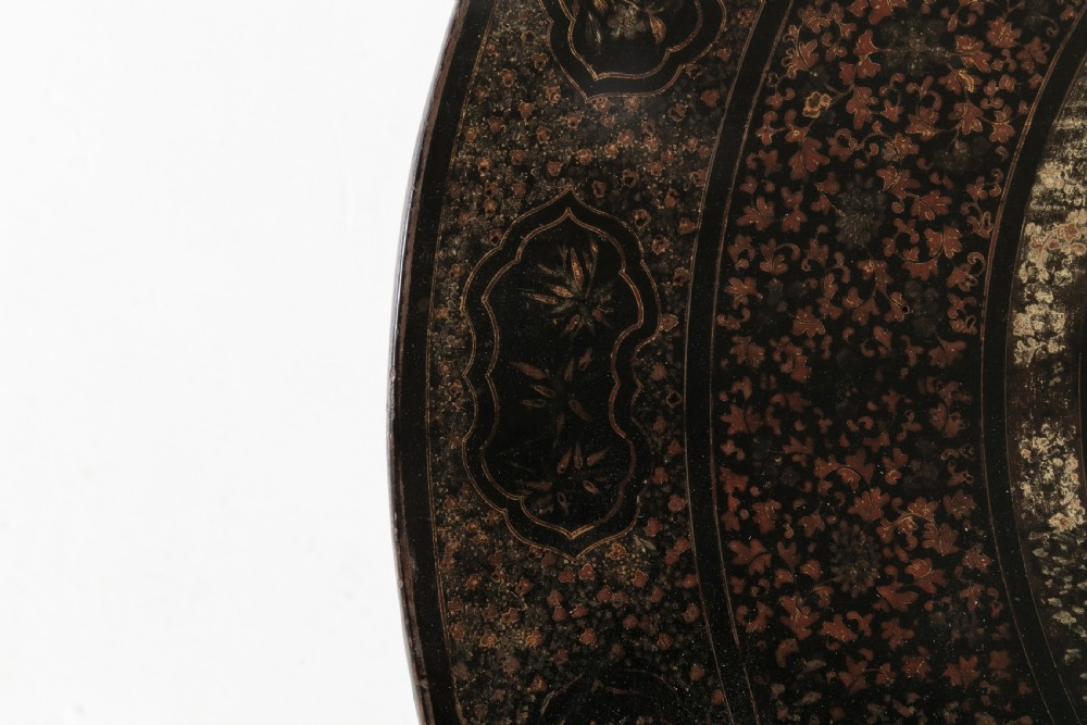 19th Century English Regency Chinese Black Lacquer and Gilt Table View XI