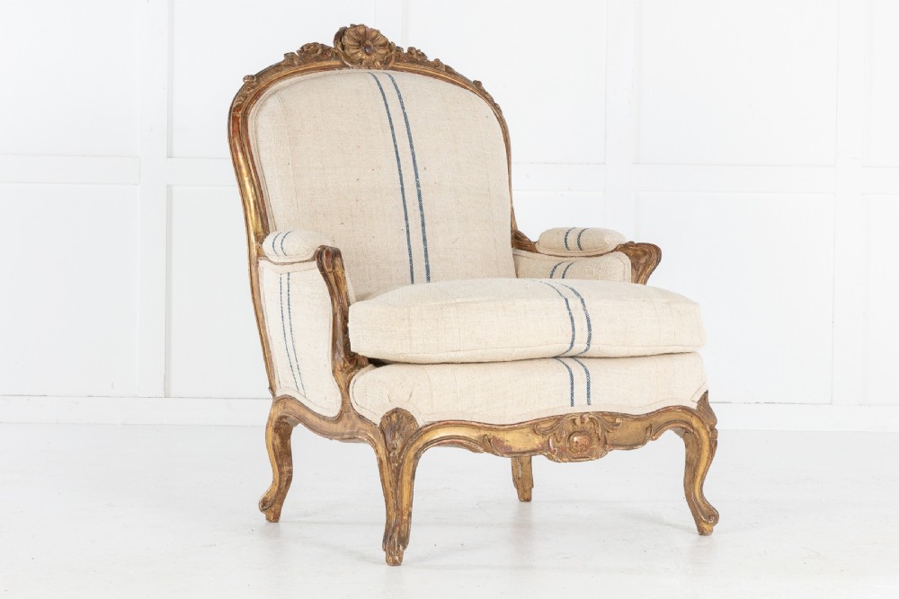 Large Scale 19th Century French Armchair