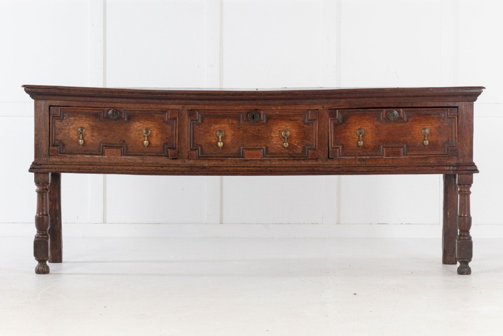 Late 17th Century Oak Dresser Base View II